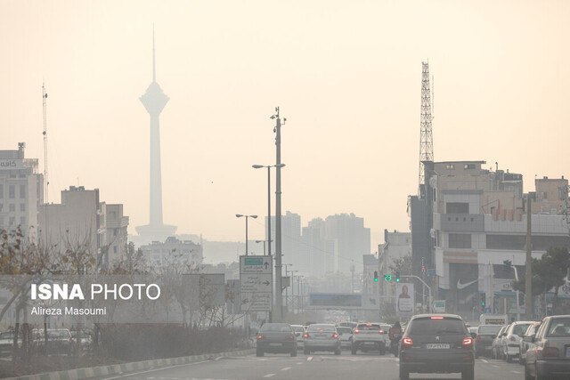 آلودگی هوای تهران افزایش می‌یابد