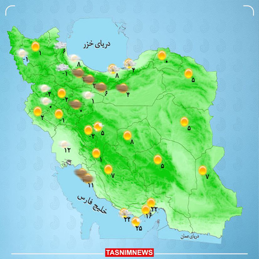 رگبار و وزش باد در جنوب و جنوب شرق کشور پیش‌بینی شد.