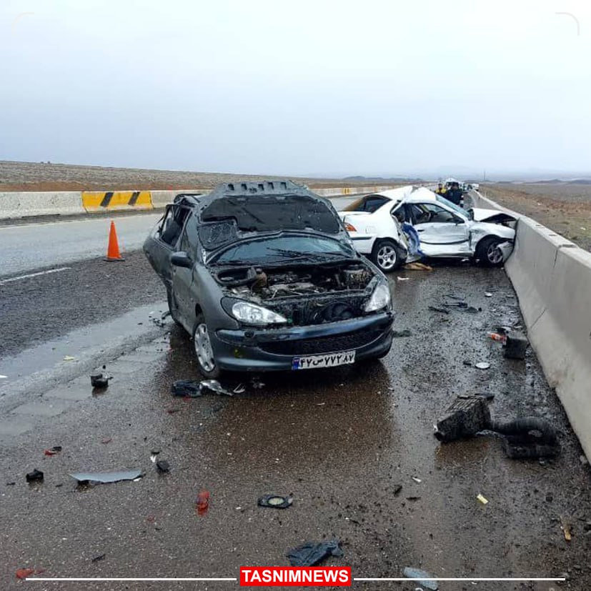 تصادف مرگبار در آزادراه غدیر تهران